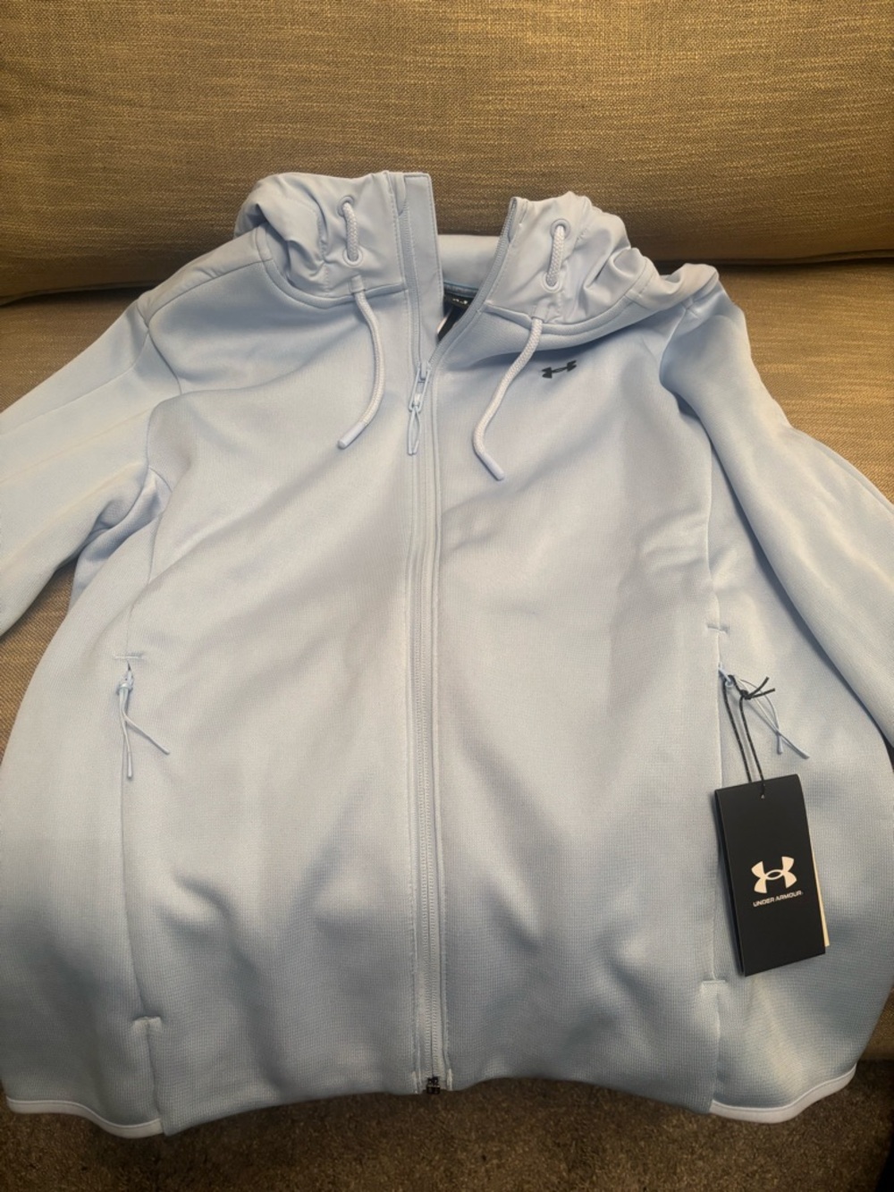 Under Armour Women’s Light Blue Full-Zip Hoodie Jacket NWT